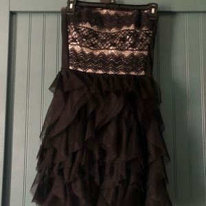 Mini Formal Black Tulle Dress